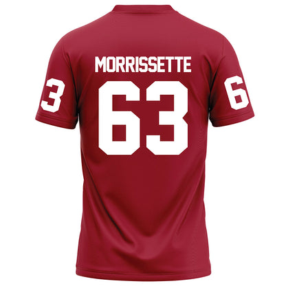 WSU - NCAA Football : Barry Morrissette - Red Football Jersey-1