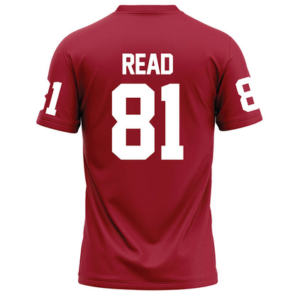 WSU - NCAA Football : Peyton Read - Red Football Jersey-1
