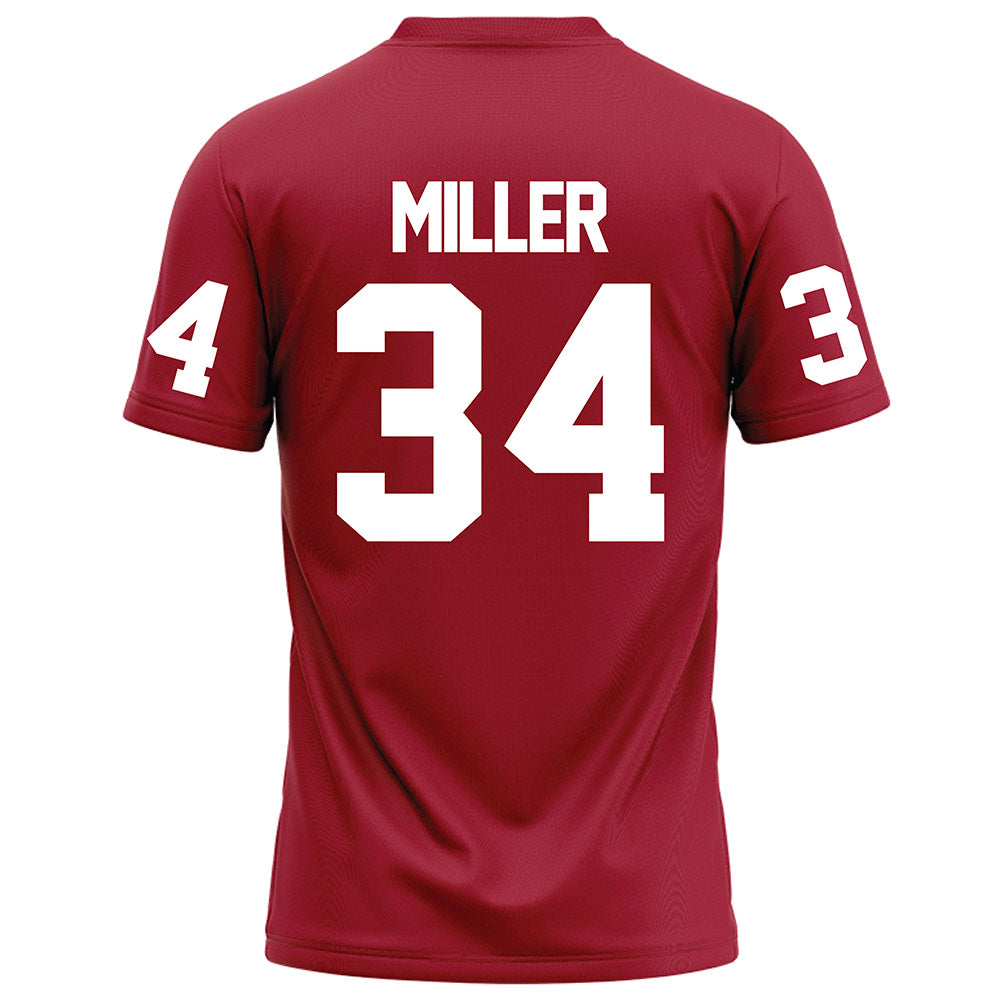 WSU - NCAA Football : Sir Brody Miller - Red Football Jersey-1