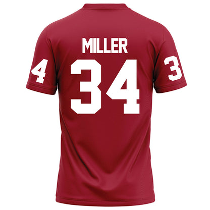 WSU - NCAA Football : Sir Brody Miller - Red Football Jersey-1