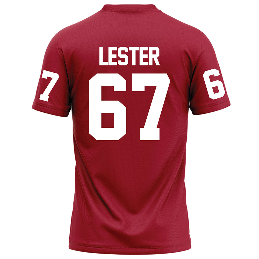 WSU - NCAA Football : Jonny Lester - Red Football Jersey-1