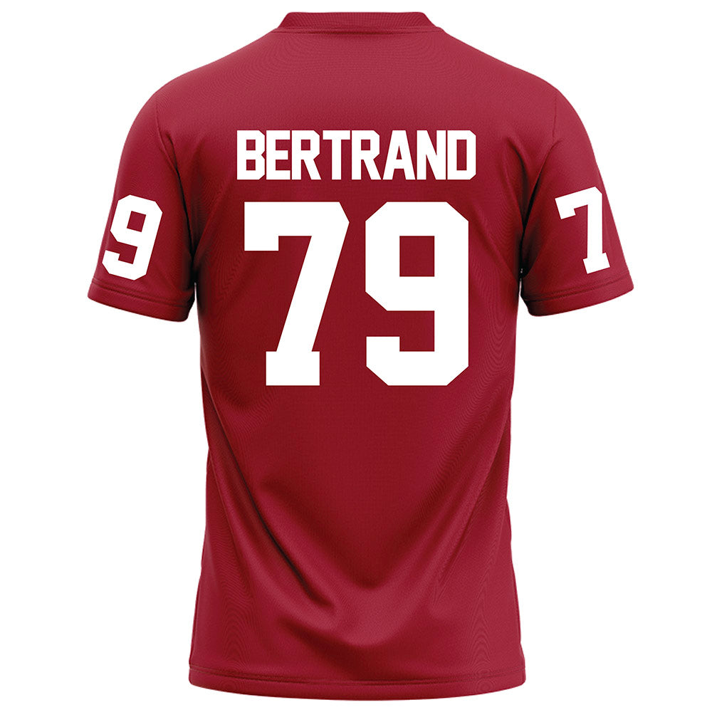 WSU - NCAA Football : Turner Bertrand - Red Football Jersey-1