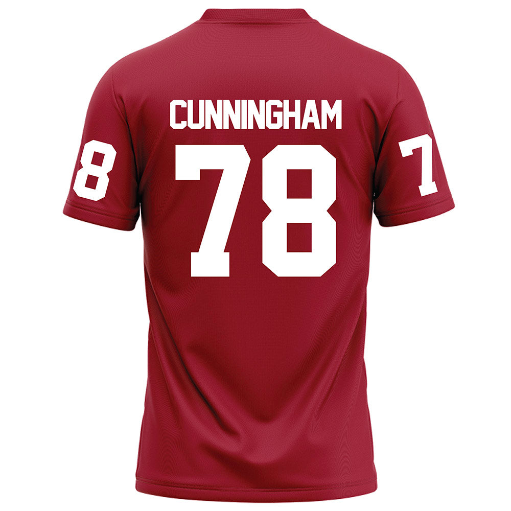 WSU - NCAA Football : Jorden Cunningham - Red Football Jersey-1