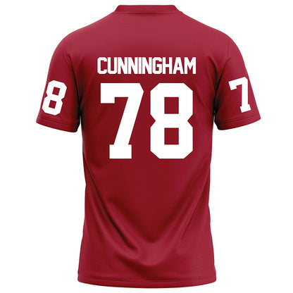 WSU - NCAA Football : Jorden Cunningham - Red Football Jersey-1