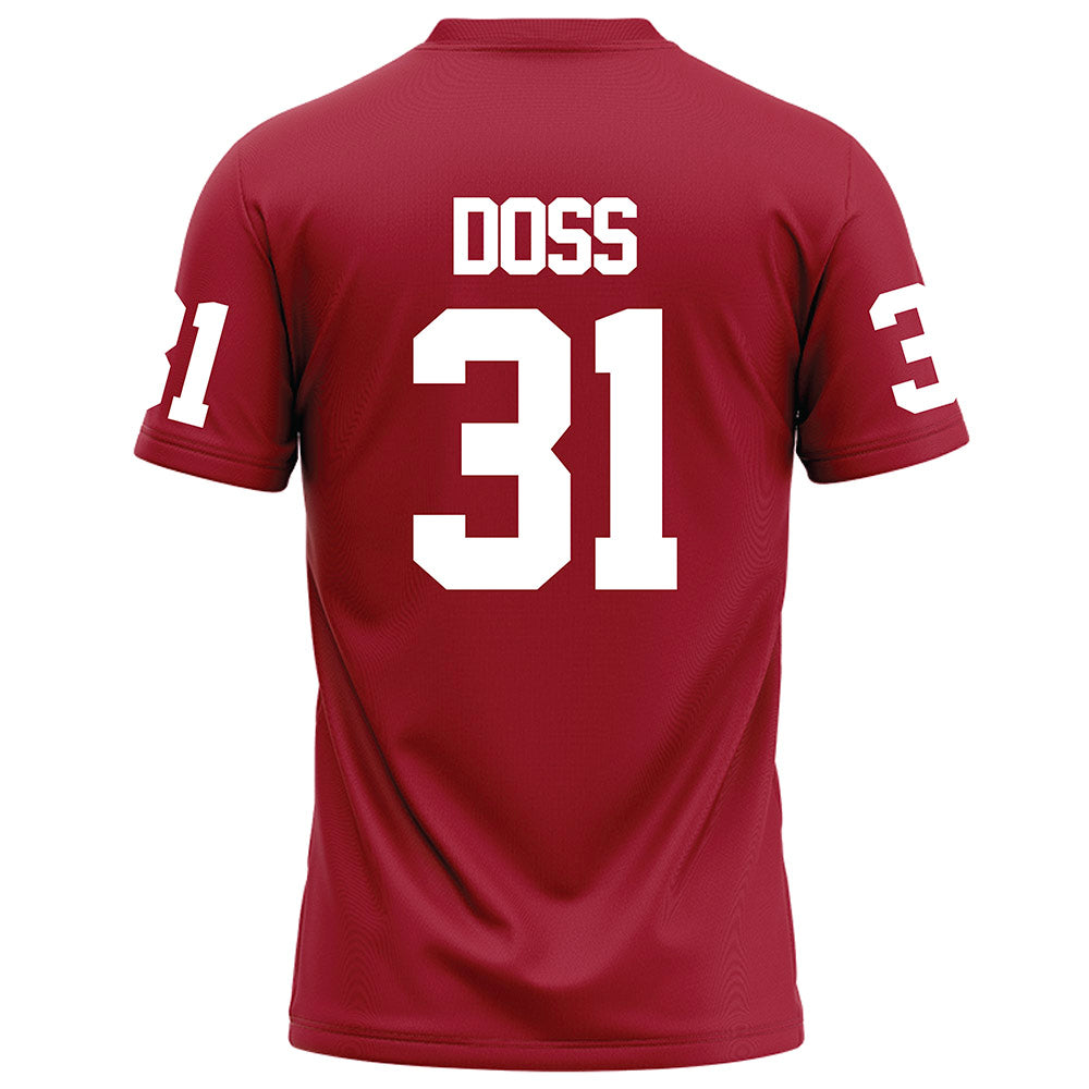 WSU - NCAA Football : Dajon Doss - Red Football Jersey