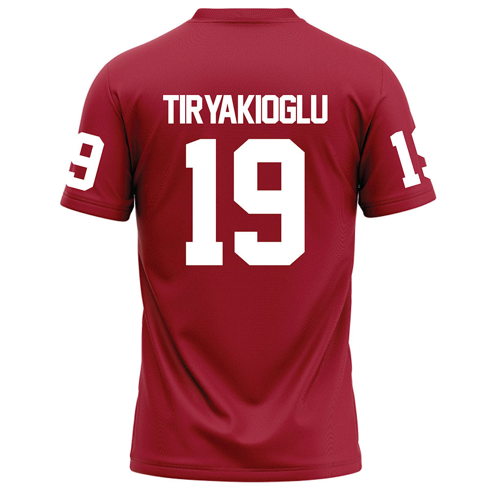 WSU - NCAA Football : Jake Tiryakioglu - Red Football Jersey-1