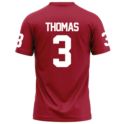 WSU - NCAA Football : Jaylen Thomas - Red Football Jersey-1