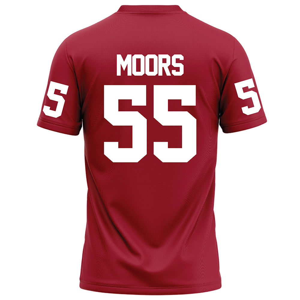 WSU - NCAA Football : Hyrum Moors - Red Football Jersey