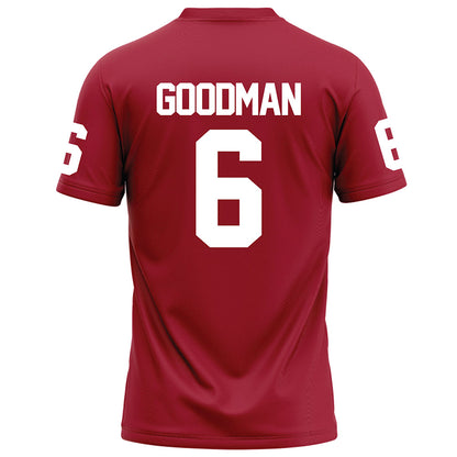 WSU - NCAA Football : Duhron Goodman - Red Football Jersey-1