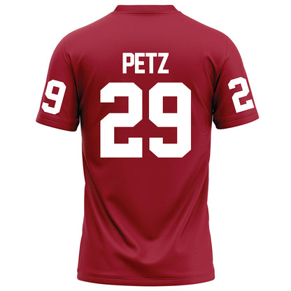 WSU - NCAA Football : Troy Petz - Red Football Jersey-1