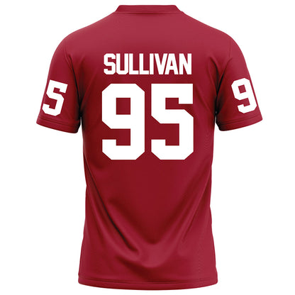WSU - NCAA Football : Connor Sullivan - Red Football Jersey-1