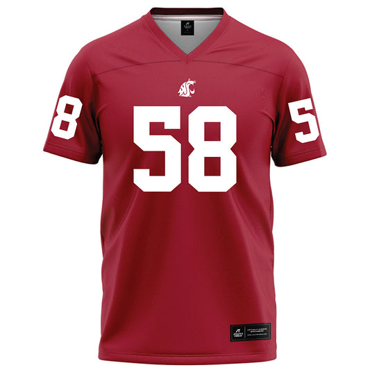 WSU - NCAA Football : Jackson Cowgill - Red Football Jersey