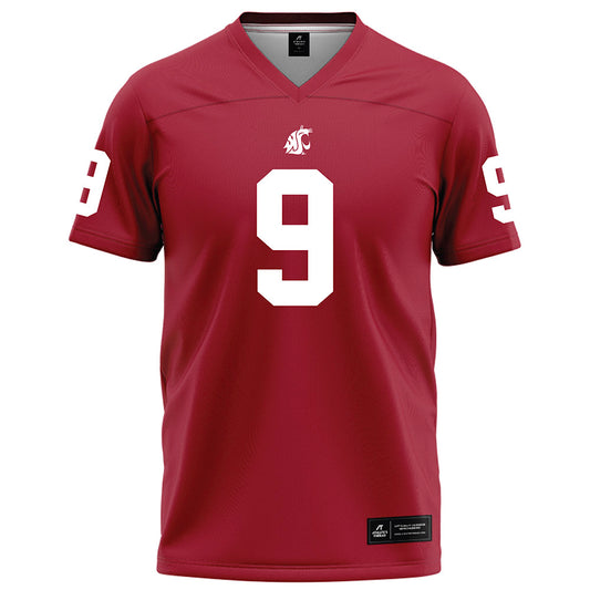 WSU - NCAA Football : Caleb Francl - Red Football Jersey-0