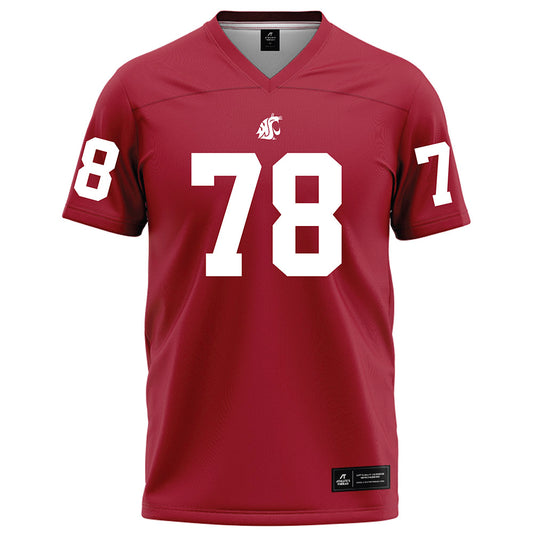 WSU - NCAA Football : Jorden Cunningham - Red Football Jersey-0