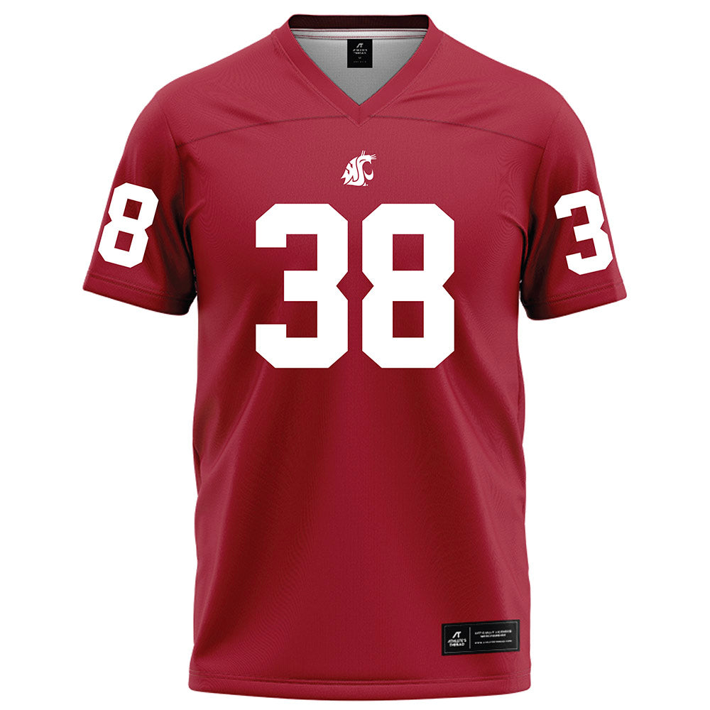 WSU - NCAA Football : Jack Stevens - Red Football Jersey-0