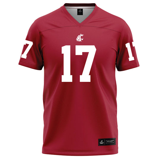 WSU - NCAA Football : Owen Eshelman - Red Football Jersey-0