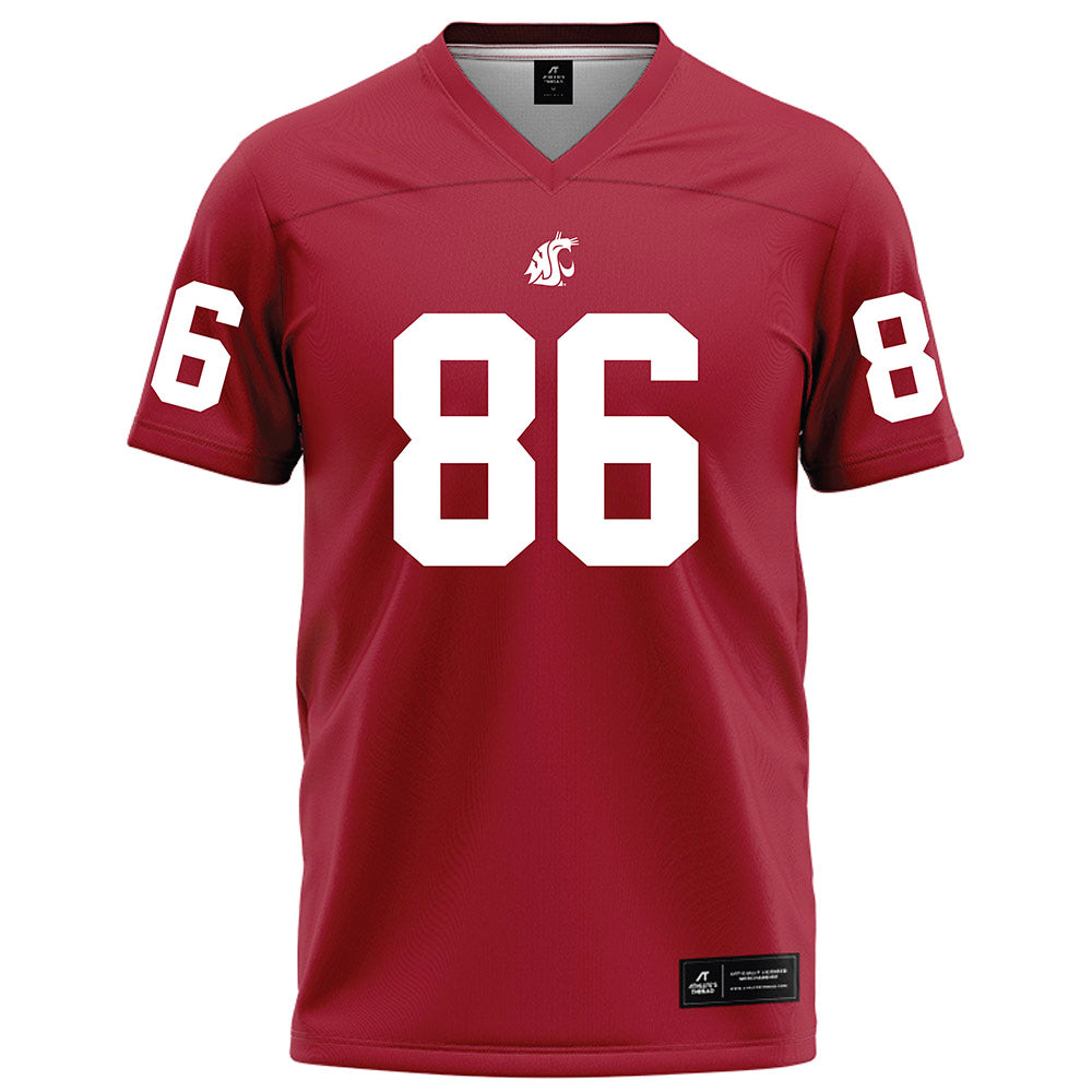 WSU - NCAA Football : Beau Baker - Red Football Jersey-0