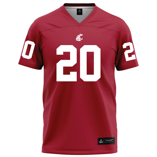 WSU - NCAA Football : Quinn Roff - Red Football Jersey