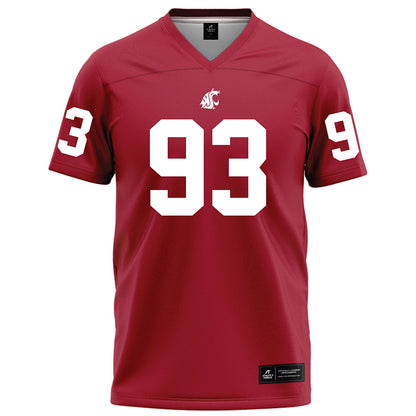 WSU - NCAA Football : Jack Janikowski - Red Football Jersey-0