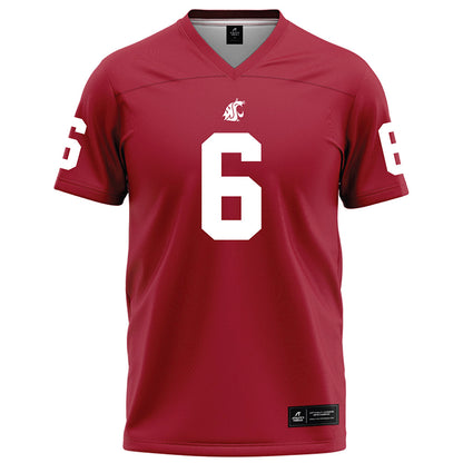WSU - NCAA Football : Duhron Goodman - Red Football Jersey-0