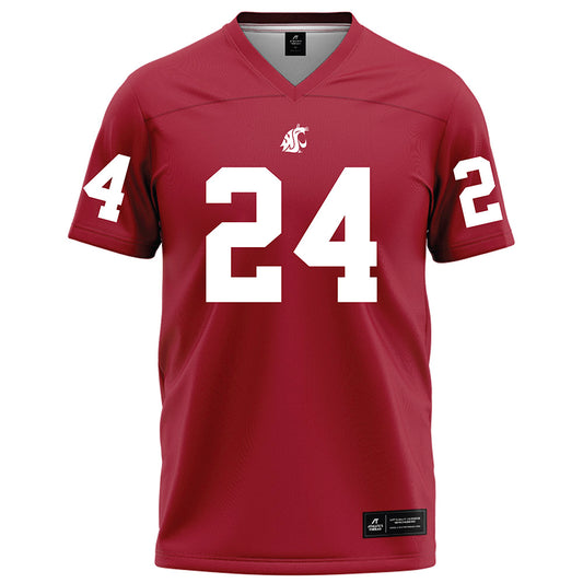 WSU - NCAA Football : Sullivan Schlimgen - Red Football Jersey-0