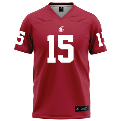 WSU - NCAA Football : Ishmael gibbs - Red Football Jersey-0