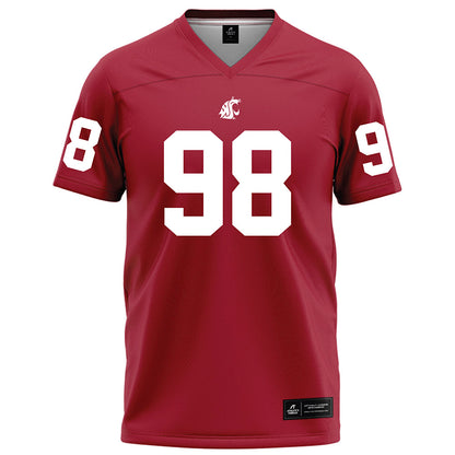 WSU - NCAA Football : Ryan Harris - Red Football Jersey-0