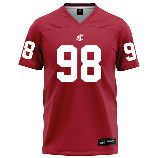 WSU - NCAA Football : Ryan Harris - Red Football Jersey-0