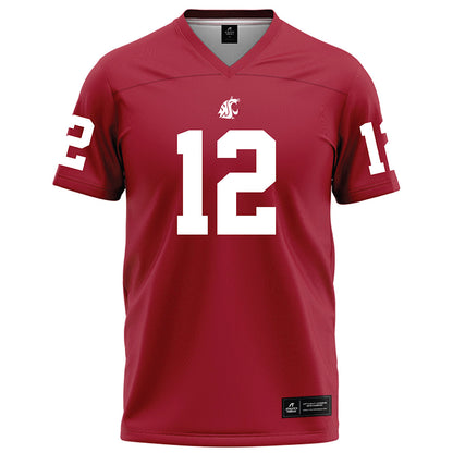 WSU - NCAA Football : Carsten Reynolds - Red Football Jersey-0