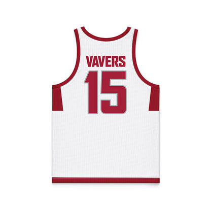 WSU - NCAA Men's Basketball : Rihards Vavers - White Basketball Jersey