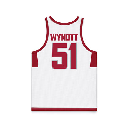 WSU - NCAA Men's Basketball : Kase Wynott - White Basketball Jersey