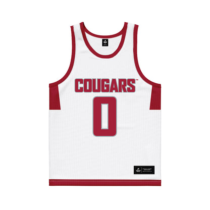 WSU - NCAA Men's Basketball : Jaylen Wells - White Basketball Jersey