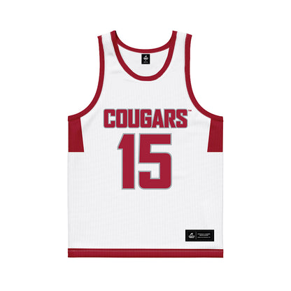 WSU - NCAA Men's Basketball : Rihards Vavers - White Basketball Jersey