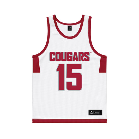 WSU - NCAA Men's Basketball : Rihards Vavers - White Basketball Jersey