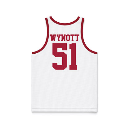 WSU - NCAA Men's Basketball : Kase Wynott - White Basketball Jersey