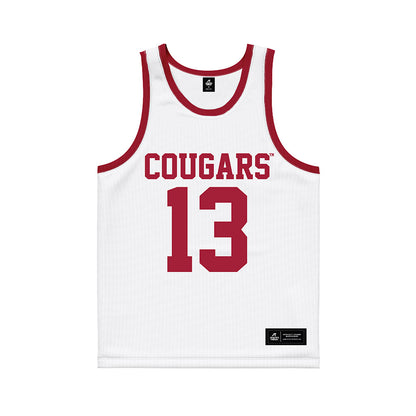 WSU - NCAA Men's Basketball : Adria Rodriguez - White Basketball Jersey-0