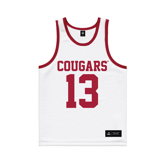 WSU - NCAA Men's Basketball : Adria Rodriguez - White Basketball Jersey-0