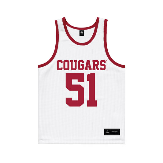 WSU - NCAA Men's Basketball : Kase Wynott - White Basketball Jersey