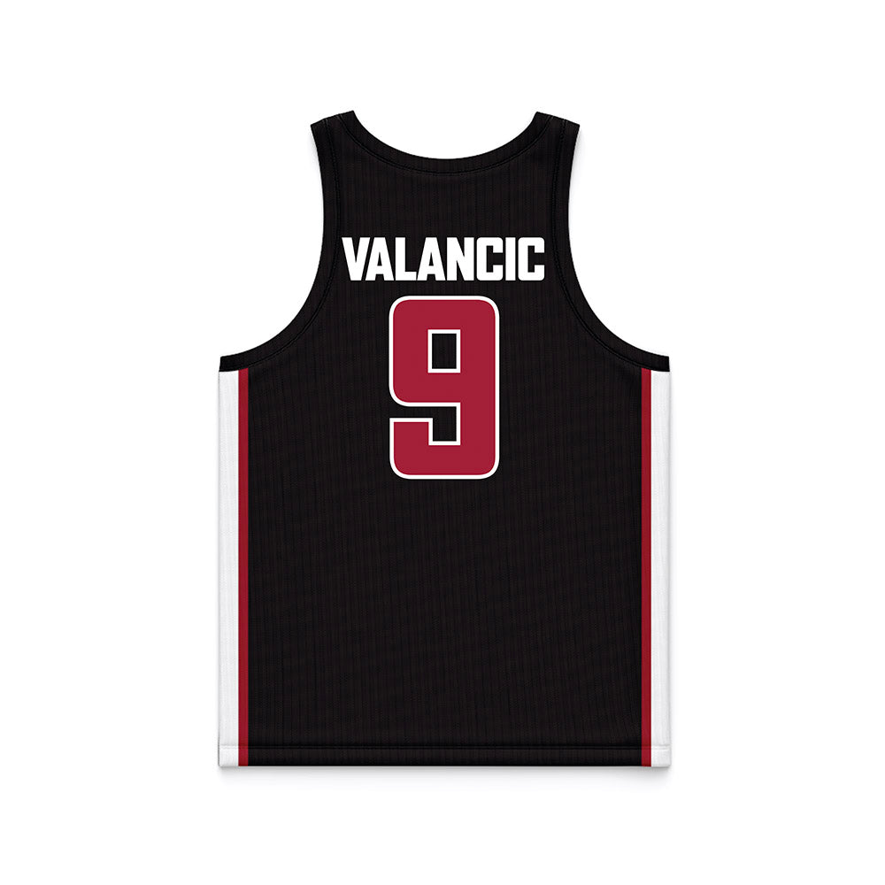 WSU - NCAA Women's Basketball : Tanja Valancic - Black Basketball Jersey-1