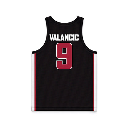 WSU - NCAA Women's Basketball : Tanja Valancic - Black Basketball Jersey-1