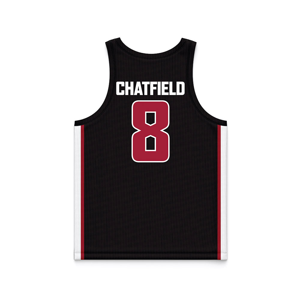 WSU - NCAA Women's Basketball : Kenzie Chatfield - Black Basketball Jersey-1