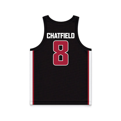 WSU - NCAA Women's Basketball : Kenzie Chatfield - Black Basketball Jersey-1