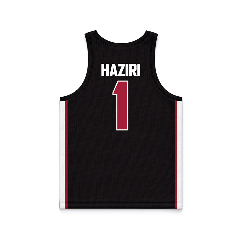 WSU - NCAA Women's Basketball : Malvina Haziri - Black Basketball Jersey-1