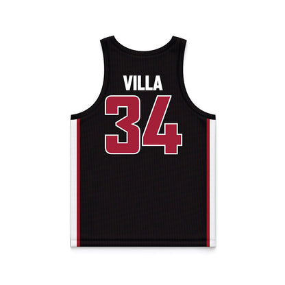 WSU - NCAA Women's Basketball : Jenna Villa - Black Basketball Jersey