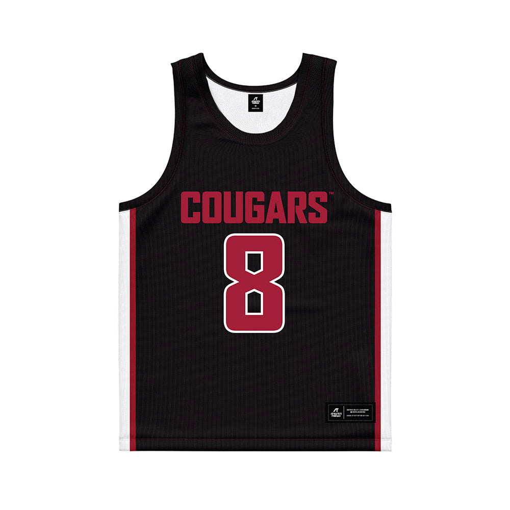 WSU - NCAA Women's Basketball : Kenzie Chatfield - Black Basketball Jersey-0