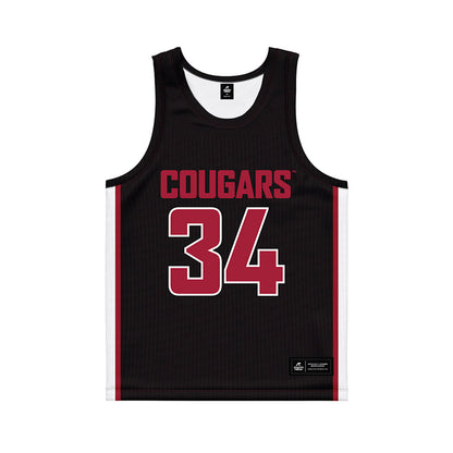 WSU - NCAA Women's Basketball : Jenna Villa - Black Basketball Jersey