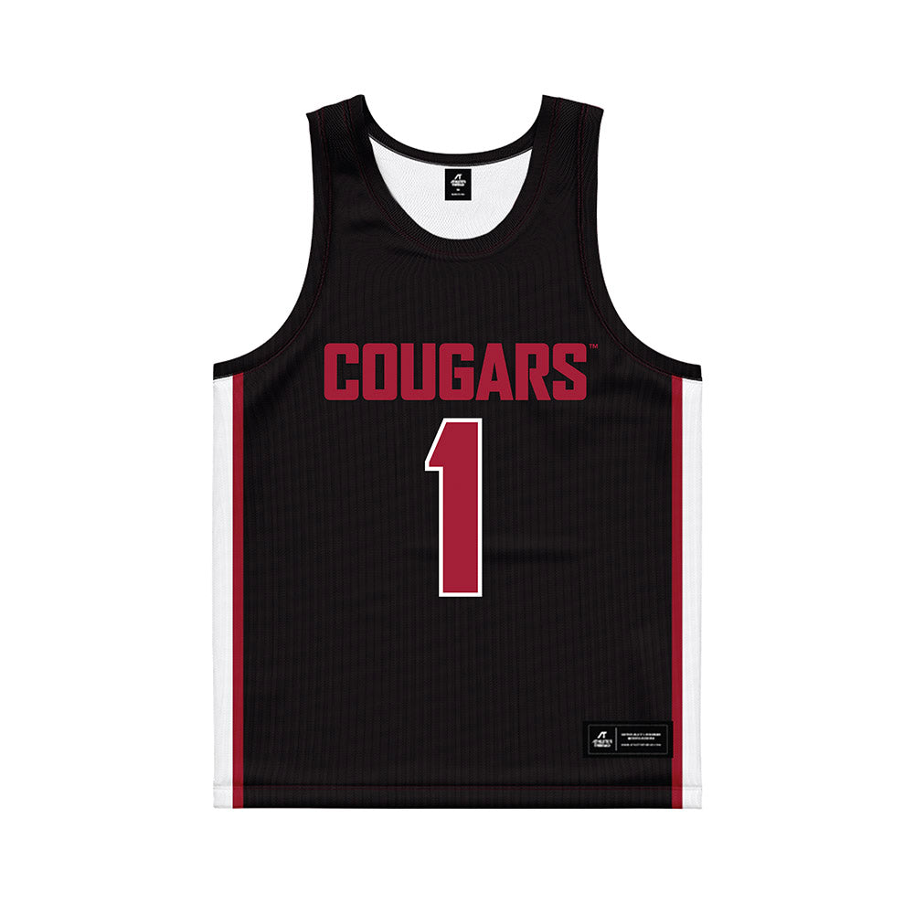 WSU - NCAA Women's Basketball : Malvina Haziri - Black Basketball Jersey-0