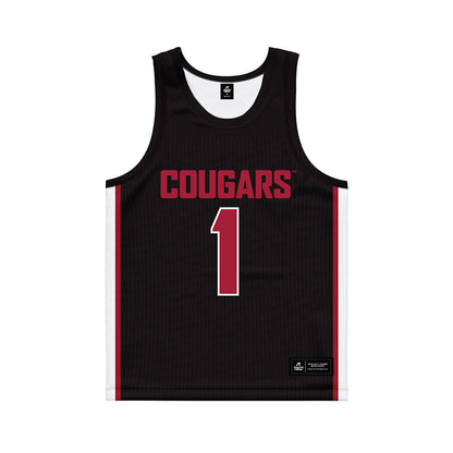 WSU - NCAA Women's Basketball : Malvina Haziri - Black Basketball Jersey-0
