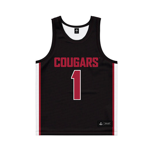 WSU - NCAA Women's Basketball : Malvina Haziri - Black Basketball Jersey-0