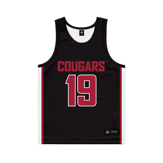 WSU - NCAA Women's Basketball : Charlotte Abraham - Black Basketball Jersey-0